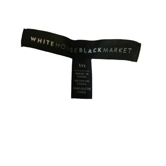 WHITE House Black Market Light Pink Blouse Polyester Size 10 - Picture 4 of 5